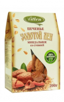 Печенье Золотой Лён миндальное со стевией, 200 г  