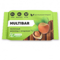  Молочный шоколад с фундуком Multibar, 95 г 