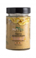 NutVill Паста арахисовая с кусочками арахиса и морской солью, 180 г 